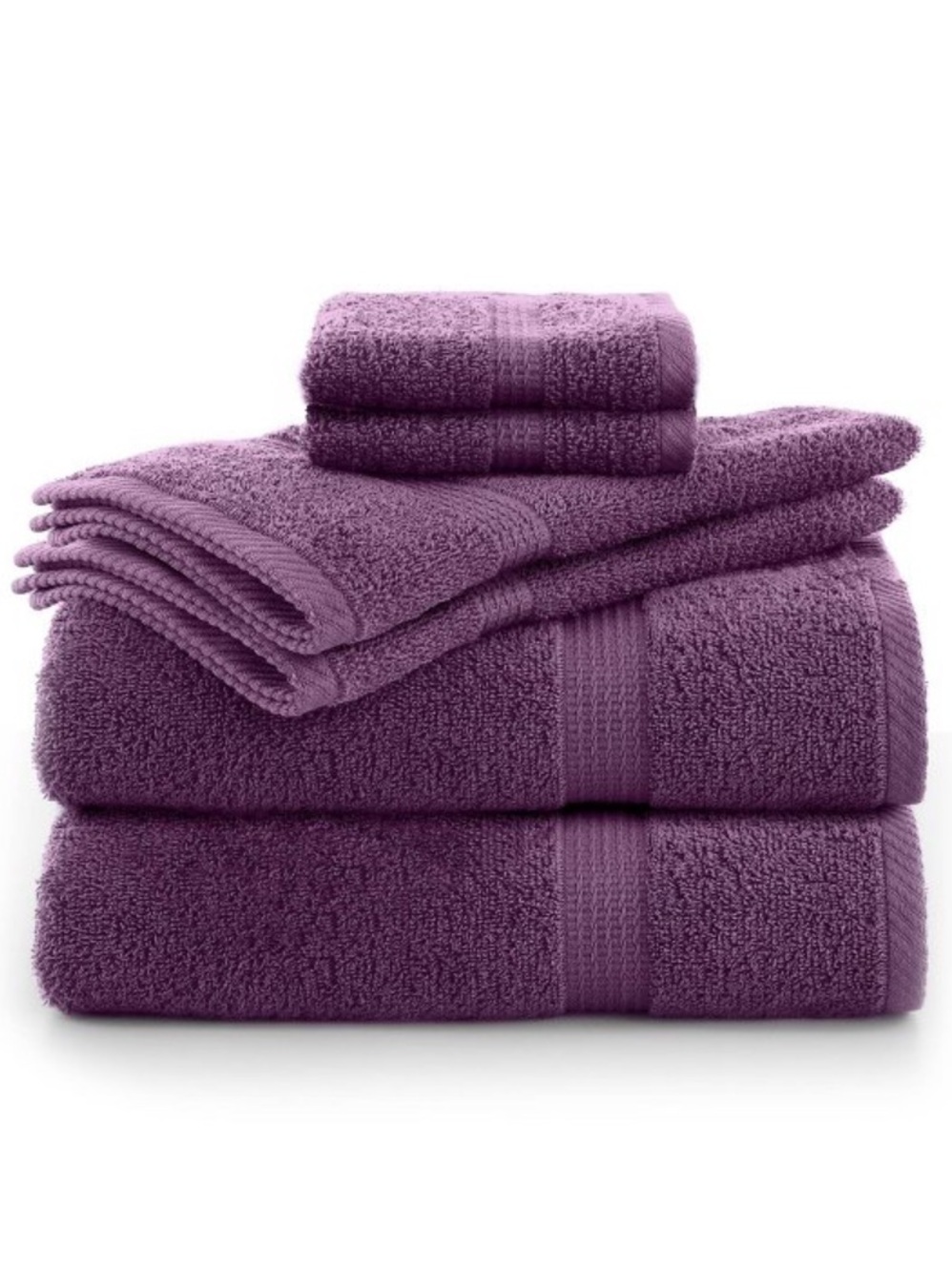 UTICA ESSENTIALS NWT Utica Essentials Plum
Purple 6-Piece Towel Set